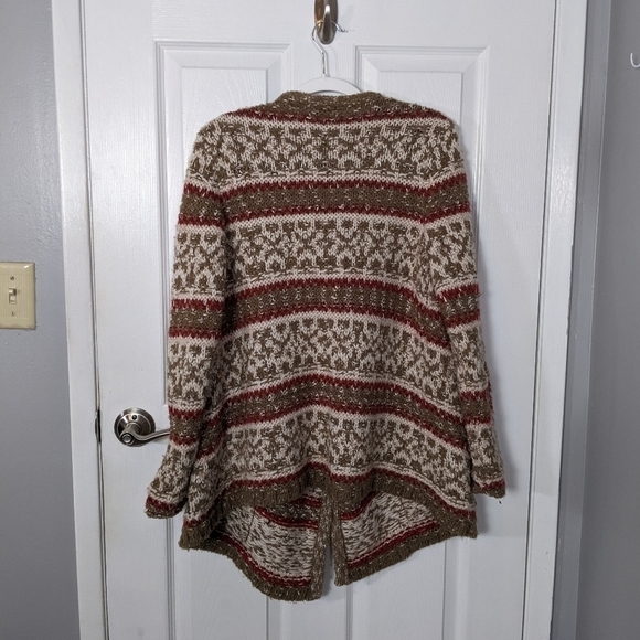 New Oversized J. Jill Alpaca/Wool Laganlook Open Front Cardigan Size Small - Picture 4 of 8
